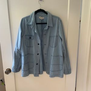 Madewell French Blue Chore Shirt Jacket